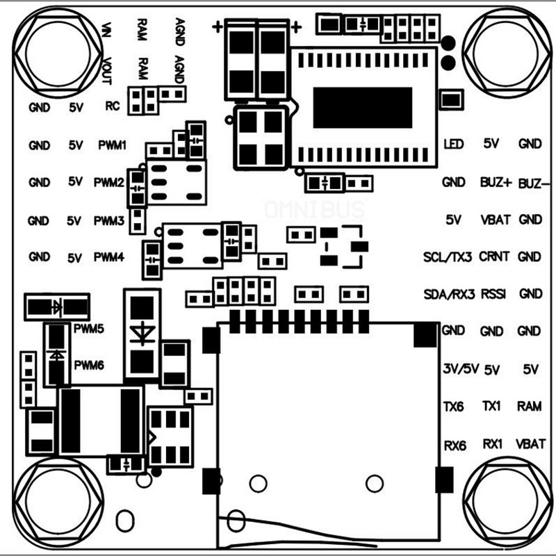 pin layout Omnibus F4 Pro V3S Flight Controller Board Barometer SD for Betaflight